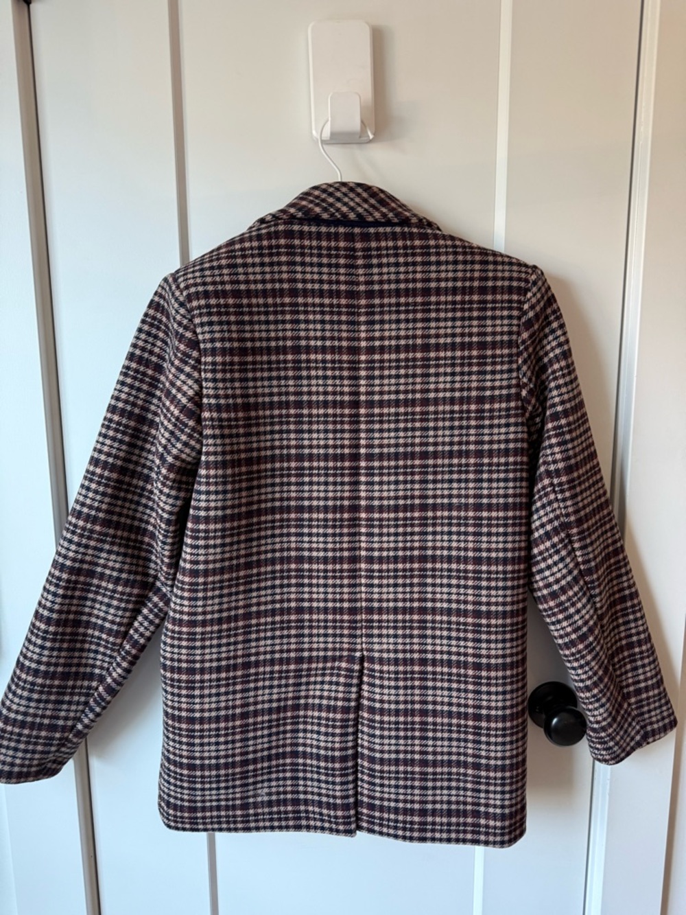 Abercrombie & Fitch Brown Plaid Blazer Jacket - Picture 3 of 4